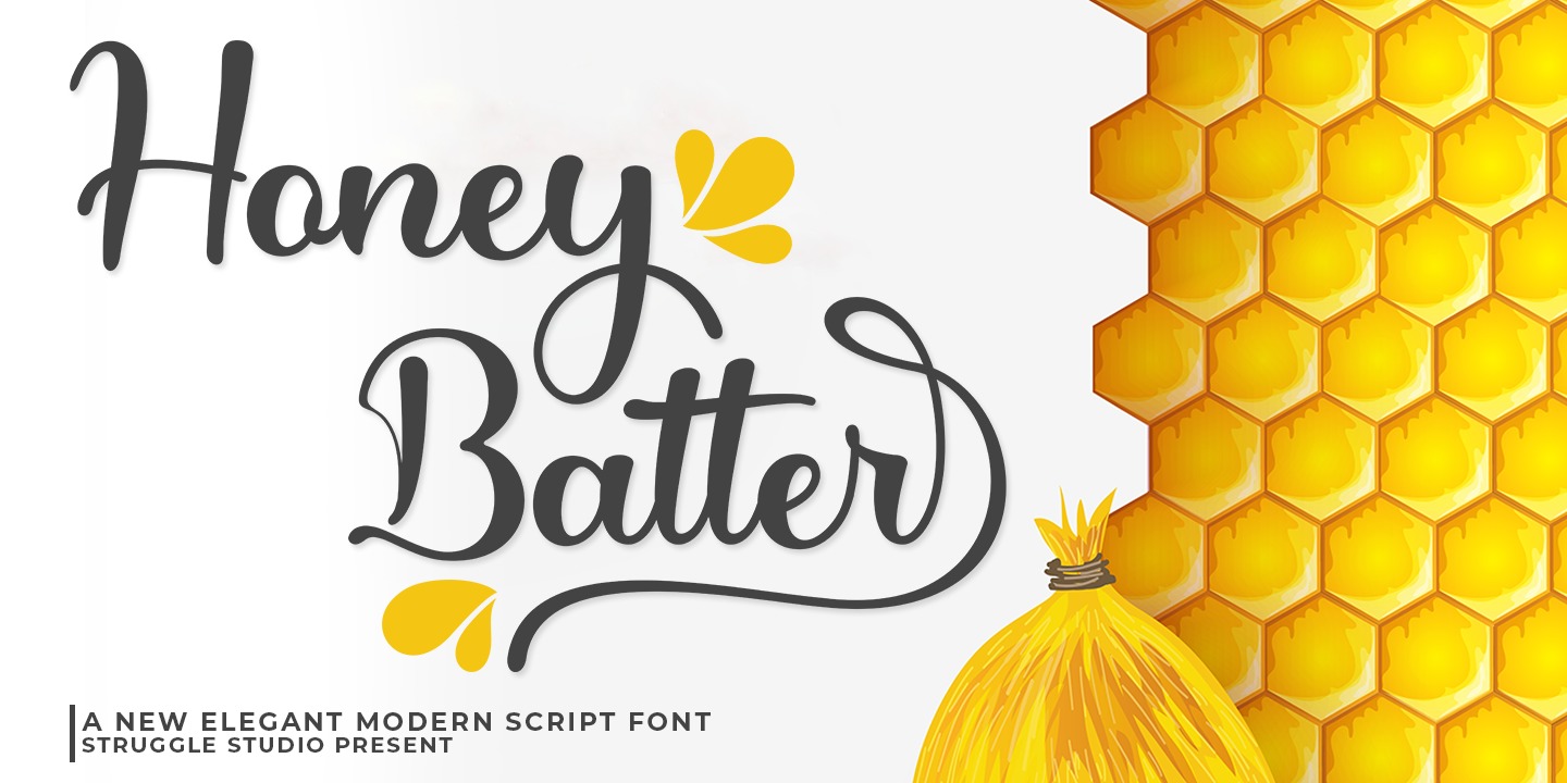 Font Honey Batter